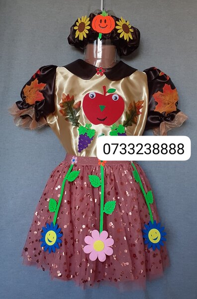 Rochita Printesa toamnei pentru copii intre 3 si 13 ani