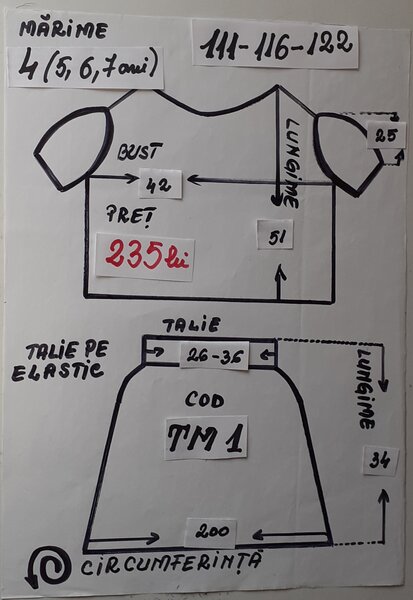 Rochita Printesa toamnei pentru copii intre 3 si 13 ani