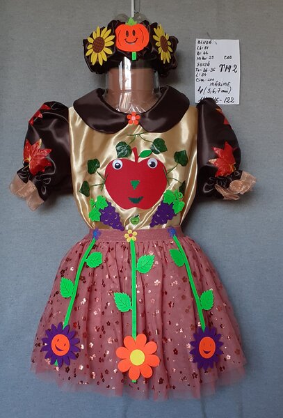 Rochita Printesa toamnei pentru copii intre 3 si 13 ani