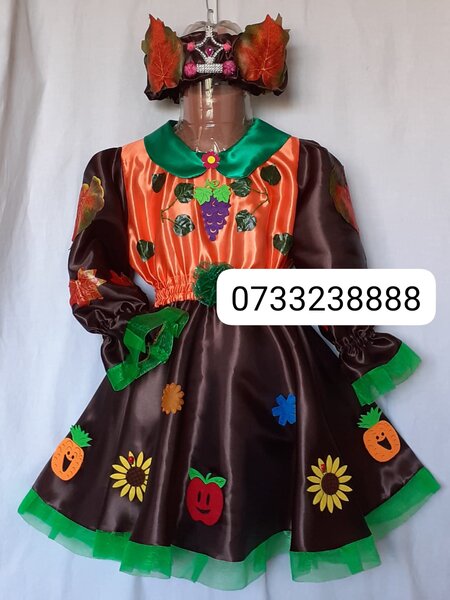 Rochita Printesa toamnei pentru copii intre 3 si 13 ani